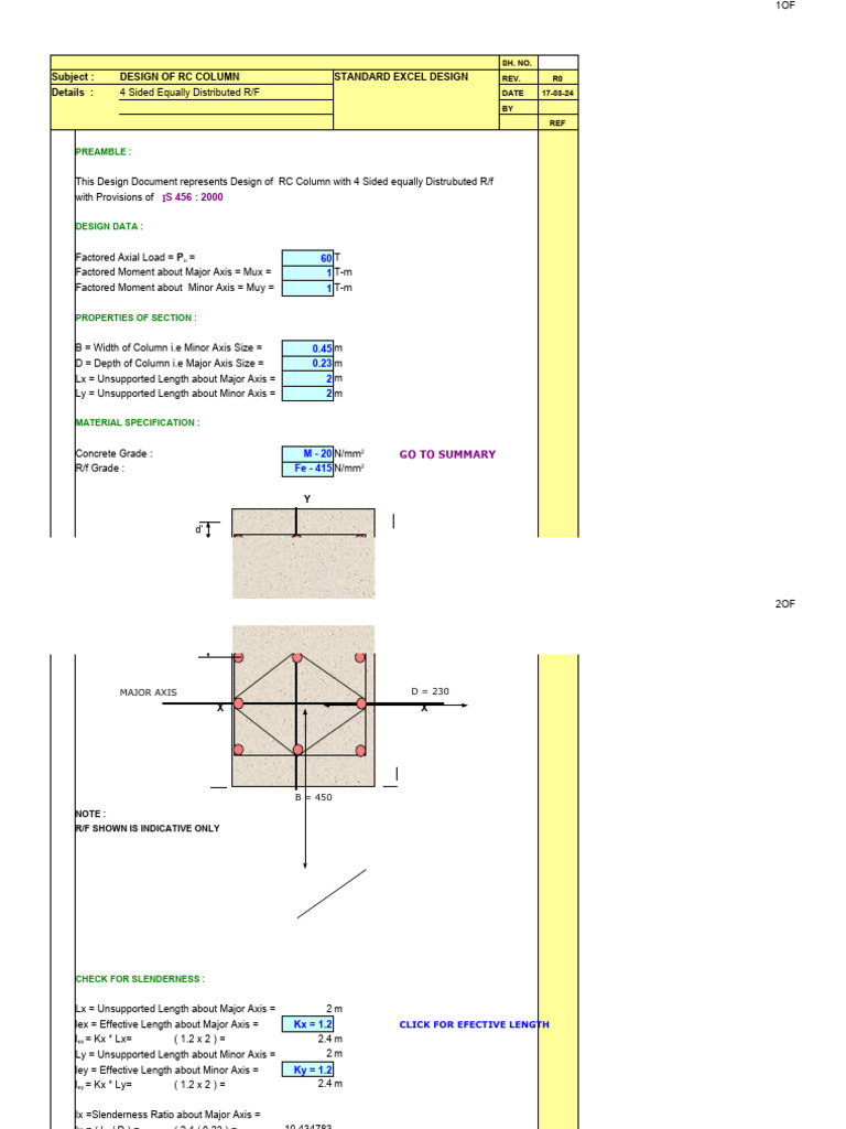 Column Design | PDF