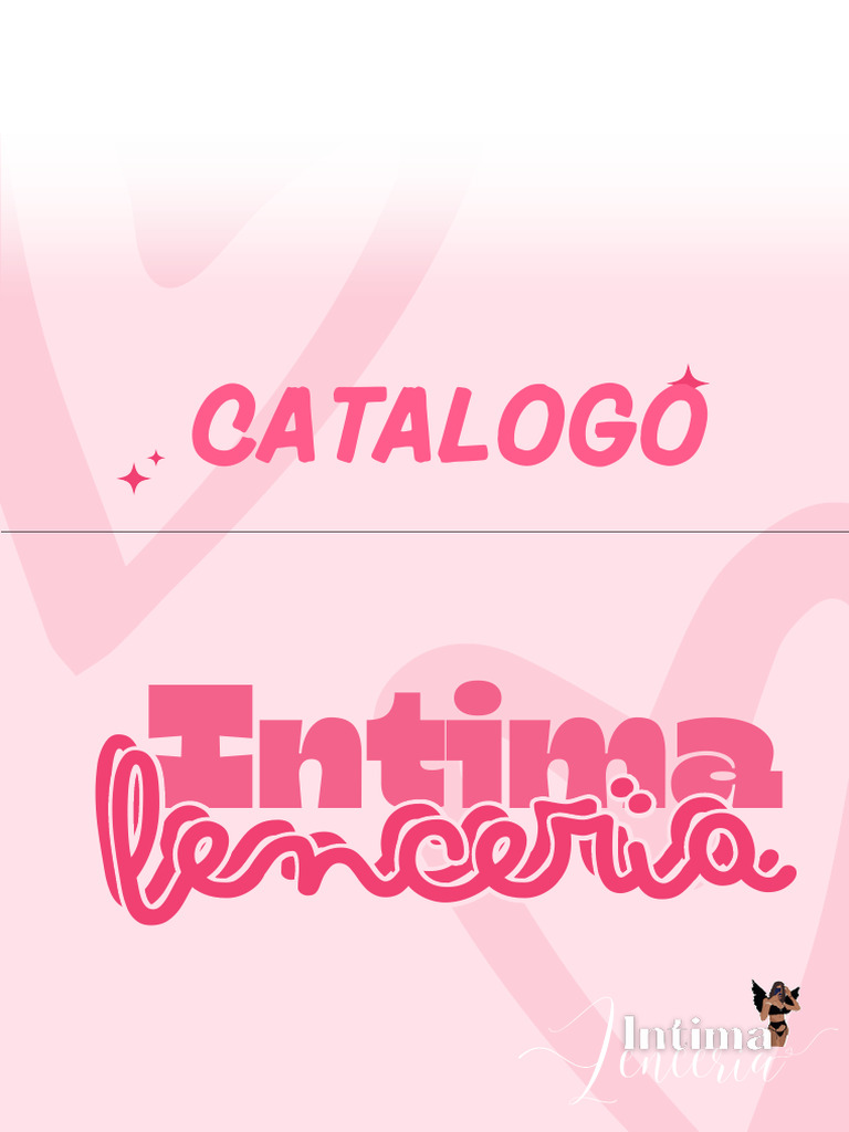 Intima Lenceria Catalogo? PDF Ropa Moda
