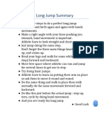 PE Long Jump Summary