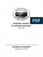 Regional District of Central Kootenay Financial Statements for 2017