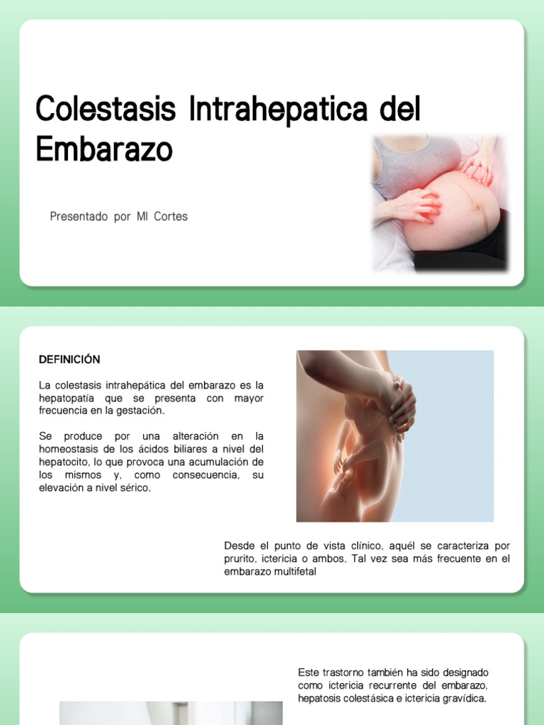 Colestasis Intrahepatica Del Embarazo PDF El embarazo Medicina