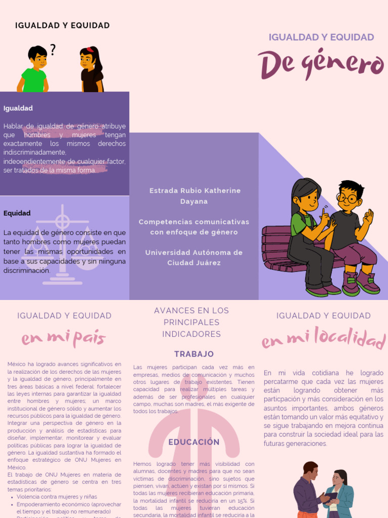 Igualdad y Equidad de Genero | PDF | Igualdad de género | Estudios de ...