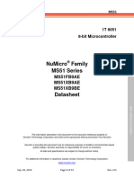 NuMicro Family MS51 Series Datasheet