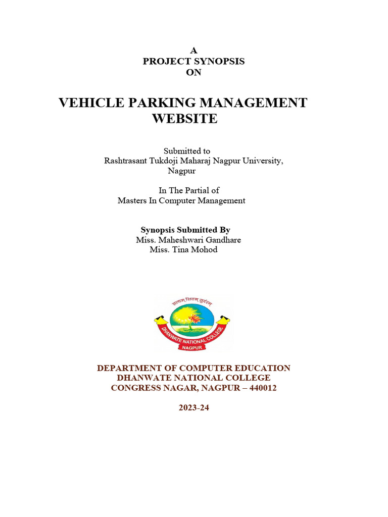 Vehicle Parking System Pdf Websites Parking