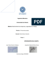 Práctica 1, Frecuencias Propias