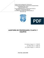 Informe Auditoria de Propiedad, Planta y Equipo.