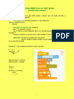 Structura Repetitiva Cu Test Initial