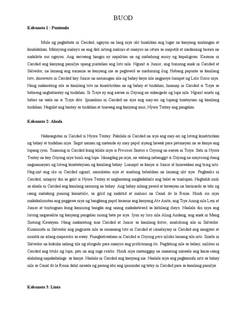 Canal de la reina buod tagalog image