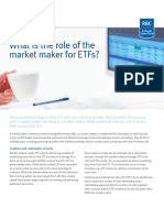 What Is The Role of The Market Maker For Etfs