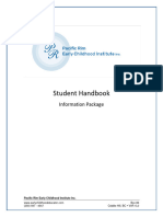 Student Handbook Information Package