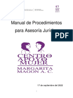Manual de Procedimientos de Asesoría Jurídica