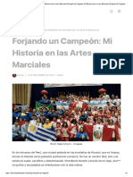 Forjando Un Campeón - Kevin Enrique Vega Fernandez - Historia en Las Artes Marciales Forjando Un Campeón