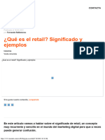 ¿Qué Es Retail Significado y Ejemplos