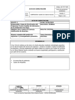 ACTA de CAPACITACIÓN Clasificacion de Desechos