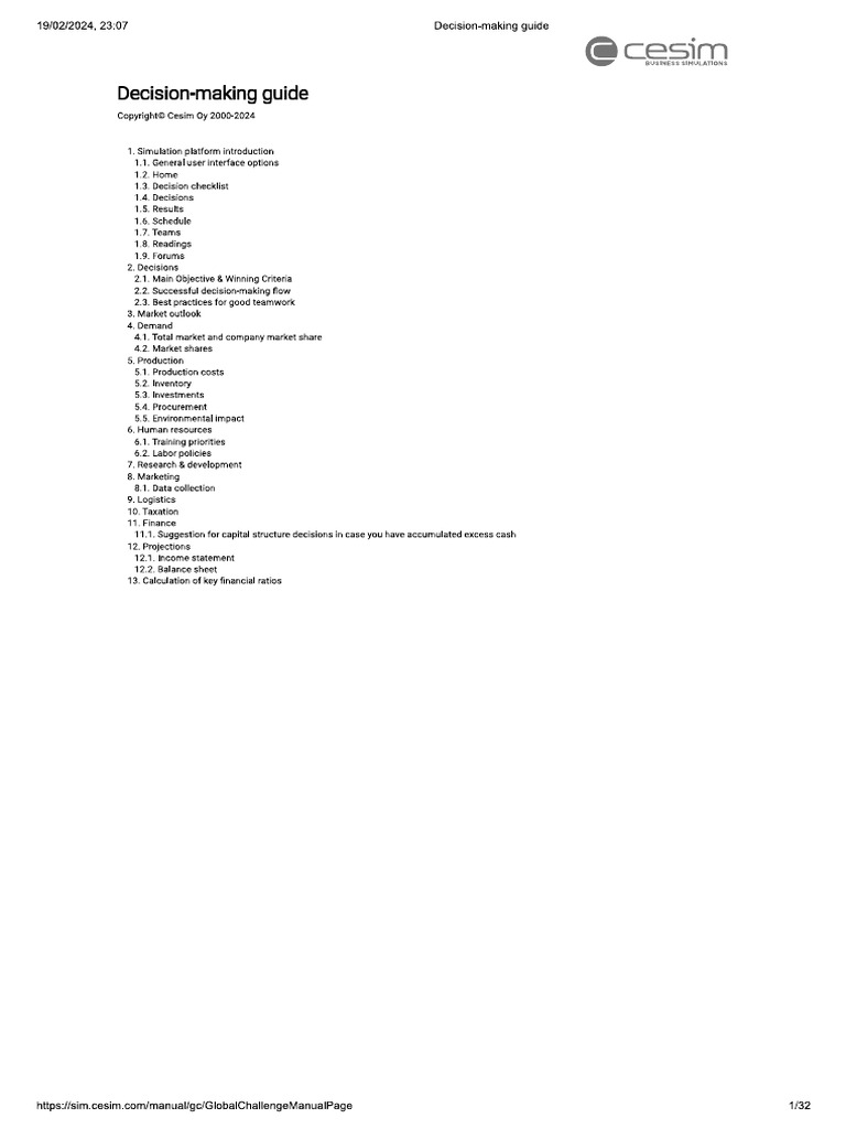 Decision Making Manual | PDF