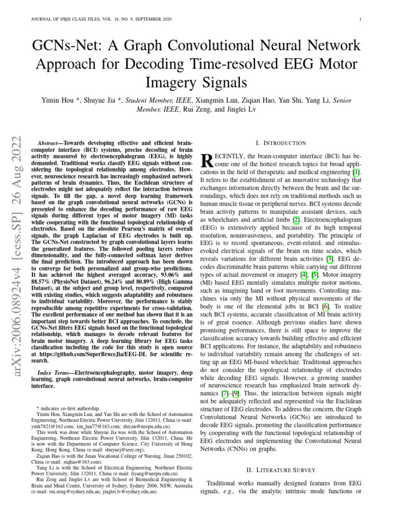 Gcns-Net: A Graph Convolutional Neural Network Approach For Decoding ...