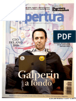 Mercado Libre Marcos Galperin CEO 2018 - Revista Apertura Dic 2018