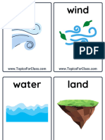 Nature Vocabulary Flashcards PDF
