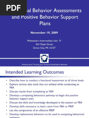 Fanctional Behavior Assessment 2