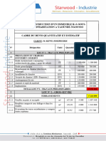 Devis Estimatif Et Quantitatif R+3 +SS Ngousso