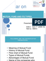 Seminar On: Mutual Fund and Its Types
