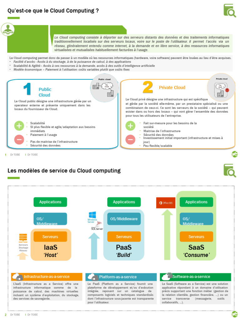 Évolutions techniques du Cloud public | PDF | Cloud computing ...