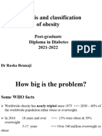 Diagnosis and Classification of Obesity: Post-Graduate Diploma in Diabetes 2021-2022