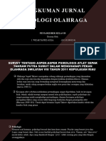 Rangkuman Jurnal Psikologi Olahraga: Disusun Oleh: 1. WIZAR TANFIZ AULIA. (19.1.01.09.0154)