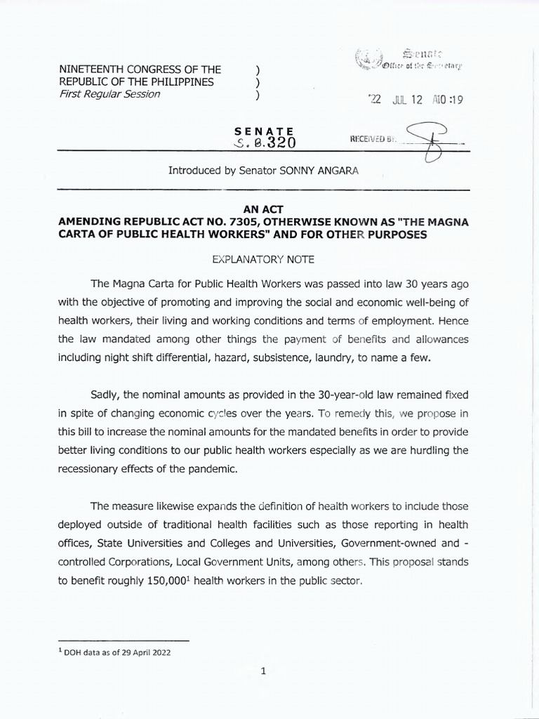 First Regular Session) 72: Senate | PDF | Overtime | Shift Work