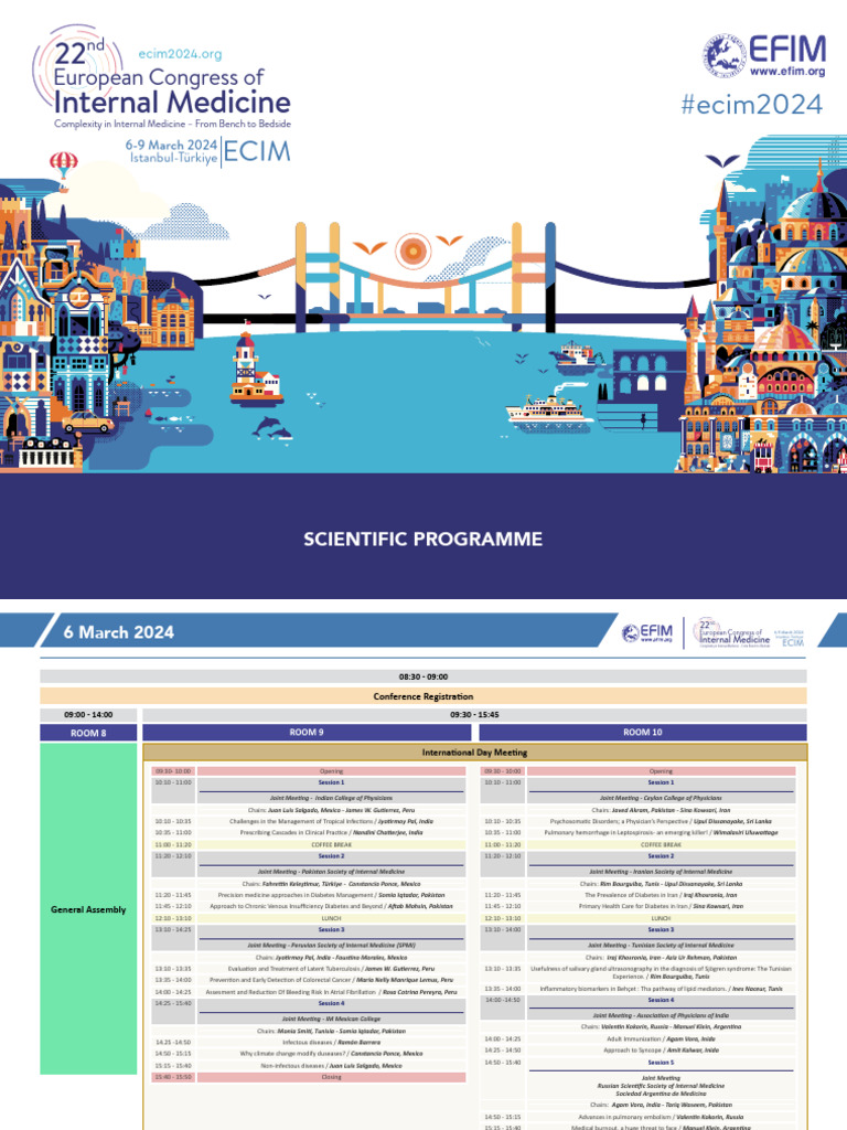 ECIM 2024 Scientific Programme Download Free PDF Internal Medicine