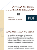 Ang Panitikan NG Tsina, Indonesia at Thailand