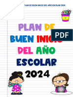 Plan Del Buen Inicio Del Año Escolar-2024