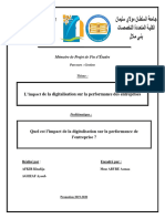 Limpact de La Digitalisation Sur La Perf