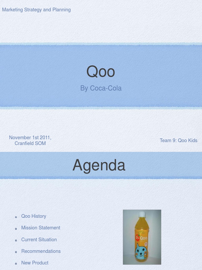Qoo Marketing Strategy Overview | PDF