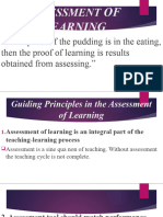 Assessment of Learning