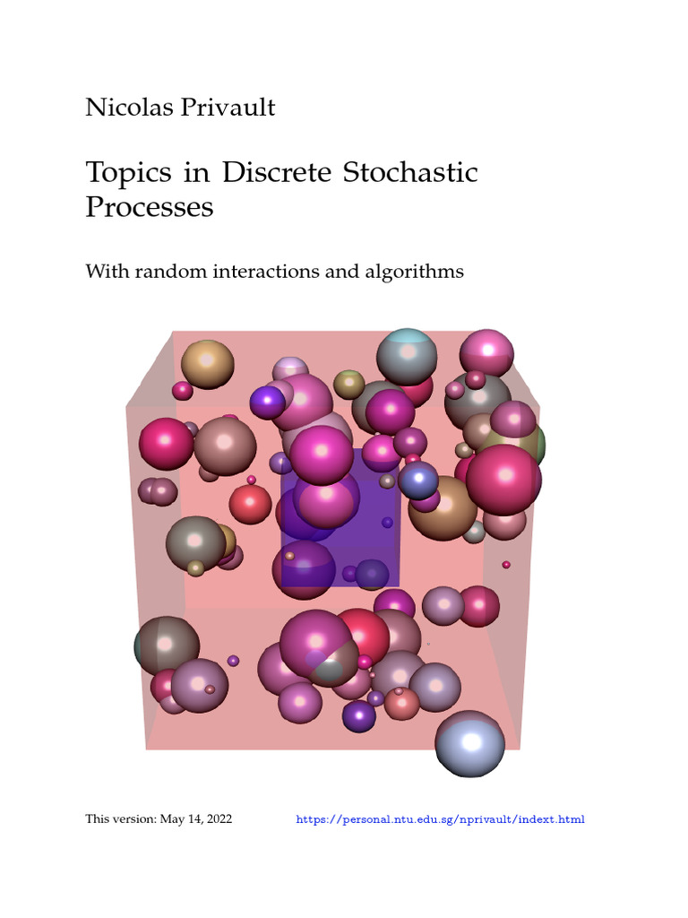 Topics in discrete schtochastic processes download free pdf markov