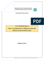 Guia Metodologica Proyecto de Investigación (Tres Etapas) 10-6-2018