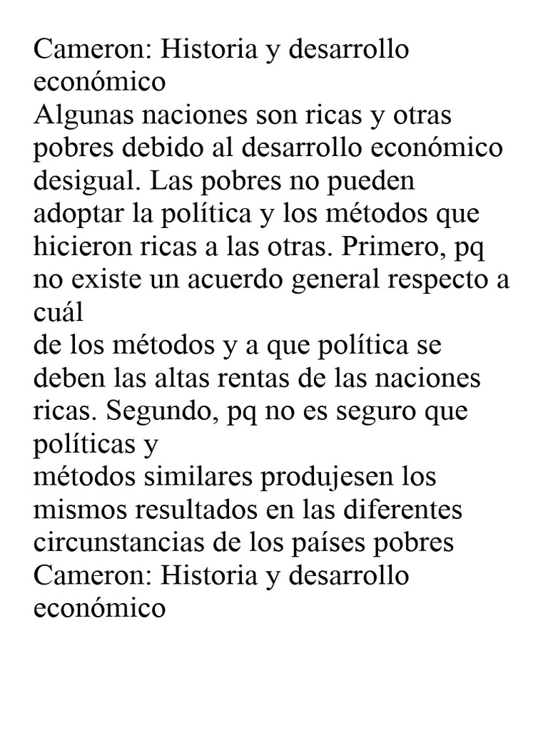 Desigualdad en el desarrollo económico | PDF
