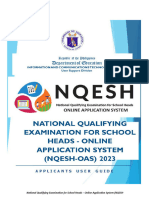 NQESH OAS 2023 Applicant User Guide