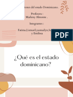 Instituciones Del Estado Dominicano. Profesora: Marleny Almonte - Integrantes: Fatima, Lismaril, Yasmailyn, Scarlet y Emilissa