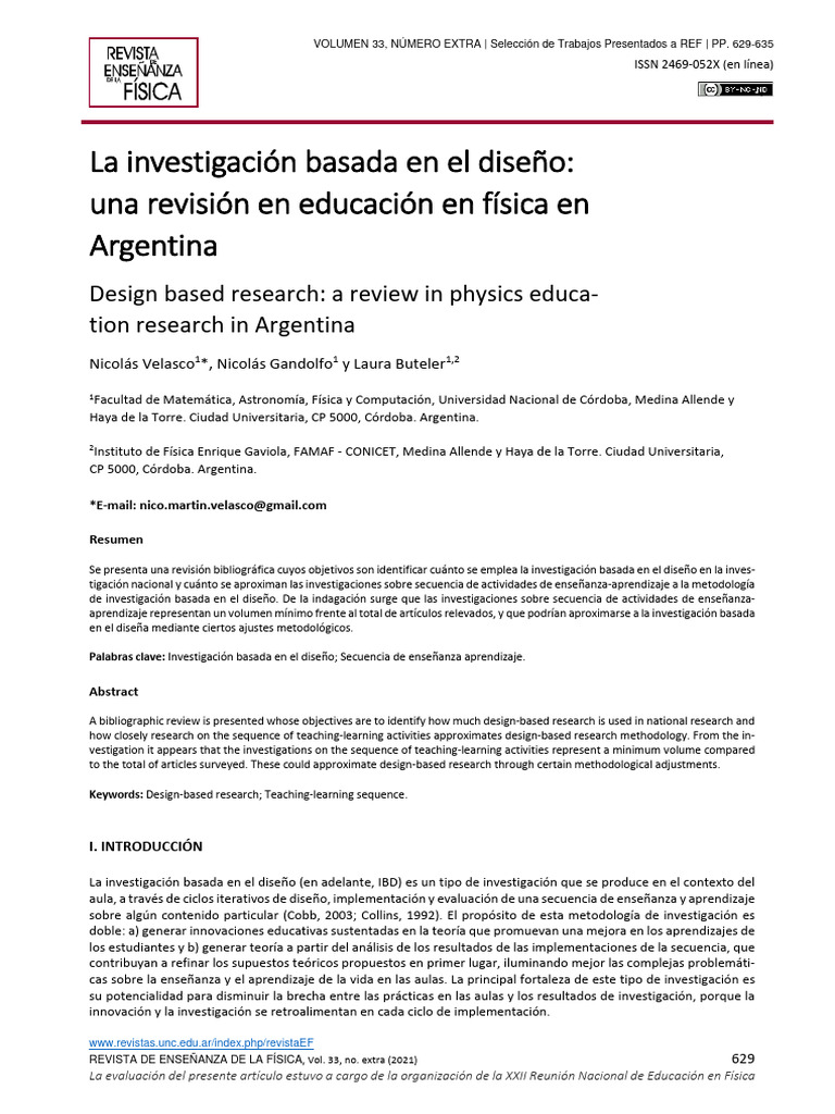 Revisión de Investigación Basada en Diseño en Física | PDF | Evaluación ...