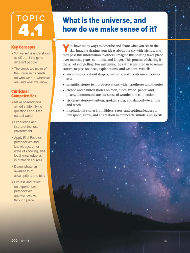 Earthscience4 1 Pdf Universe Experience