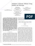 Modeling and Simulation of Electric Vehicles Using Simulink and Simscape