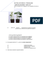 EVALUACIÒN Final de 1°CyT