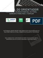 Manual Do Orientador RelatÃ Rio Parcial Ou Final PAIC