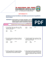 Adrian Enriquez Saire - ACTIVIDAD N°4 MAGNITUDES INVERSAMENTE PROPORCIONALES