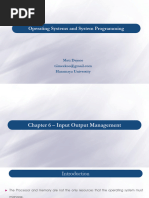 OS - Chapter - 6 - Input Output Management