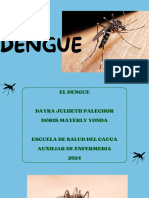 Presentación Enfermedad Dengue Ilustrativo Azul