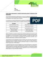 Informe Asamblea - Administracion y Consejo de Administracion