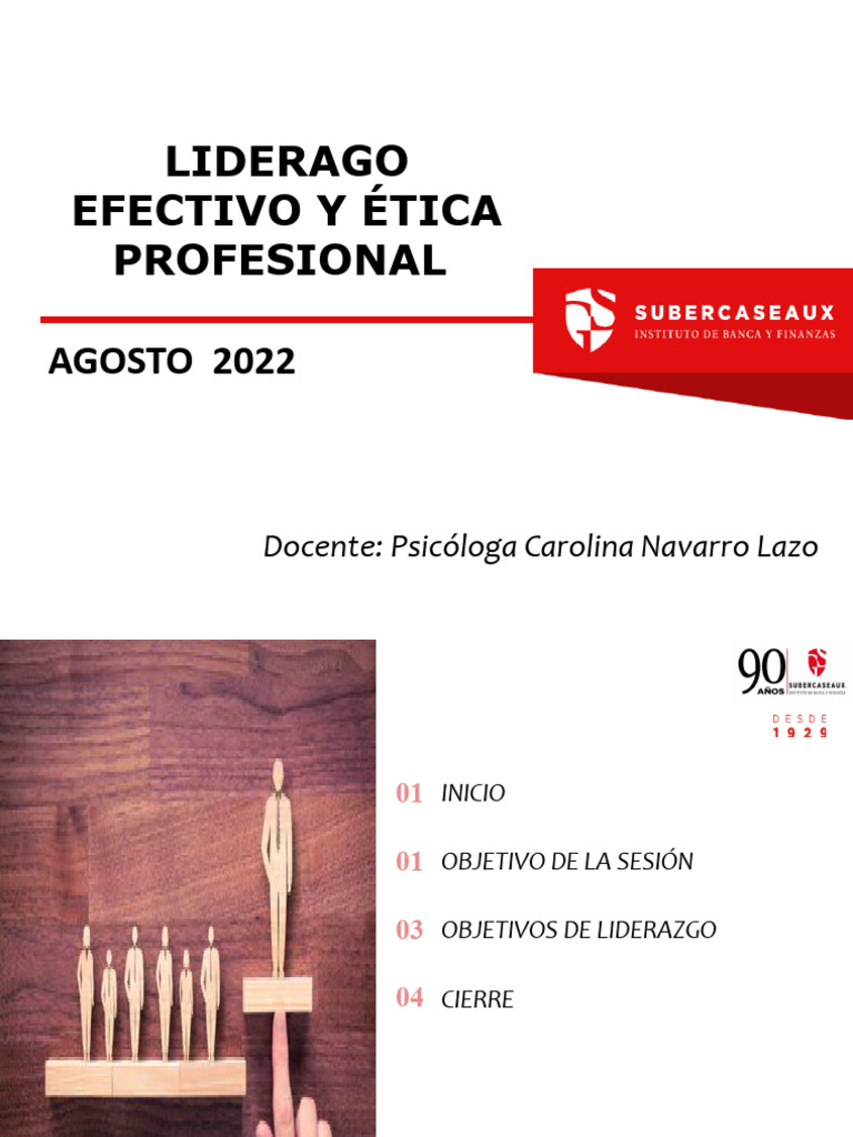 Objetivos del Liderazgo Efectivo | PDF | Crecimiento personal y ...